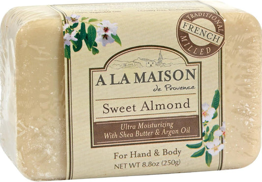 A LA MAISON BAR SOAP,4 BARS,SWT ALMND