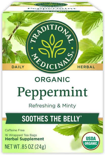 TRADITIONAL MEDICINALS HERB TEA,OG2,PEPPERMINT
