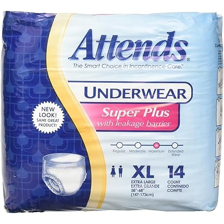 ATTENDS PROT UNDERWEAR XABS LARGE 4X18CT
