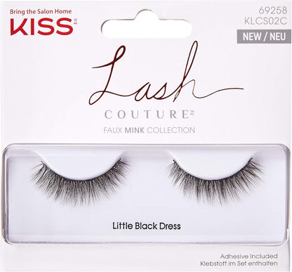 Kiss Lash Couture Faux Mink Little Black Dress
