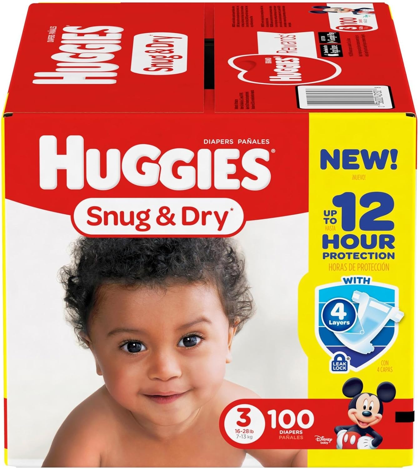 HUGGIES SNUG & DRY SIZE 3 4X31CT