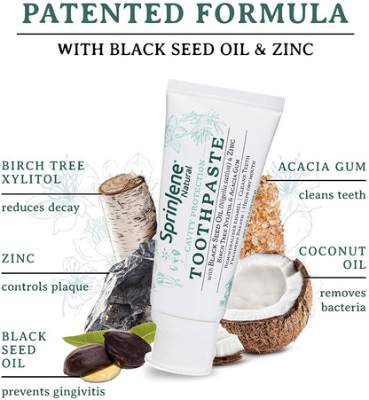 SPRINJENE NATURAL TOOTHPASTE,W/FLUORIDE