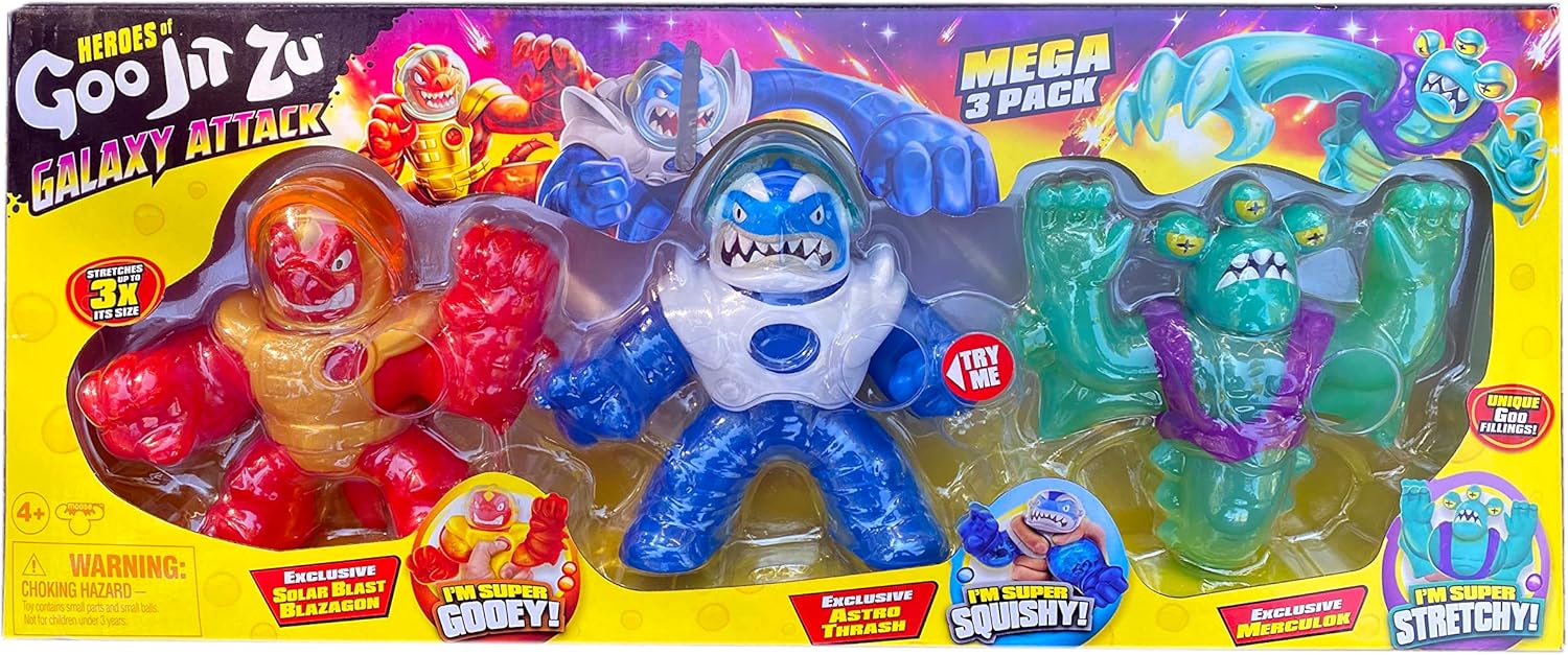 License 2 Play Toys Heroes of Goo Jit Zu Galaxy Attack Heros, Assorted