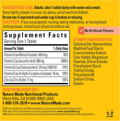 VITAMIN C + ZINC IMMUNE GMY 60 NAT TRU