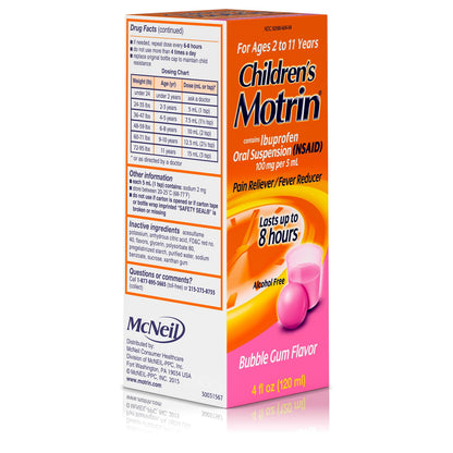 MOTRIN CHILD SUSPENSION INST BRRY 36X4OZ