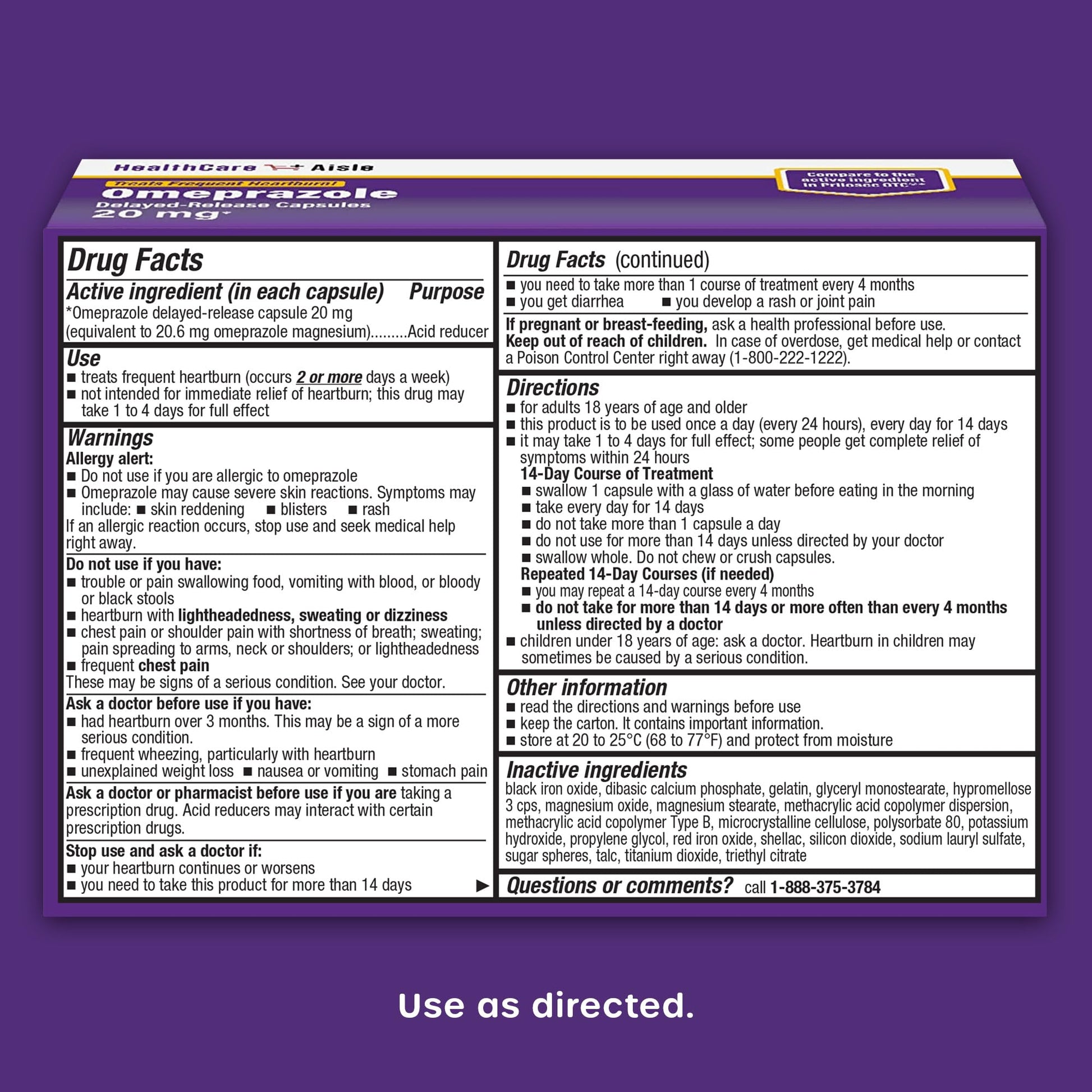 LDR OMEPRAZOLE 24HR TB 20MG 42 DR