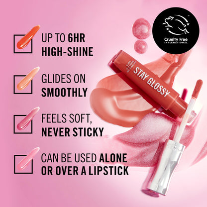 Rimmel Stay Glossy Lip Gloss in 143 Sundae Best
