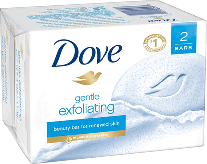DOVE GENTLE EXFOLIATING BARS 2X3.75OZ