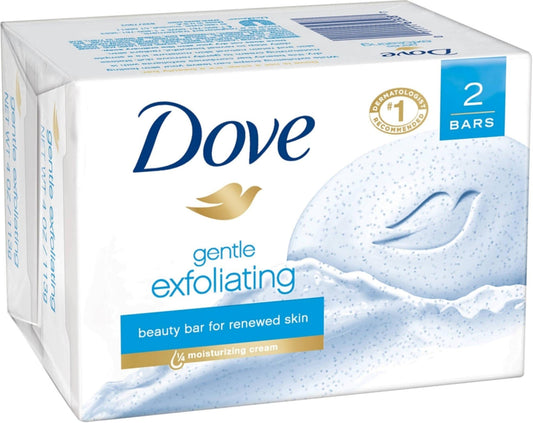 DOVE GENTLE EXFOLIATING BARS 2X3.75OZ