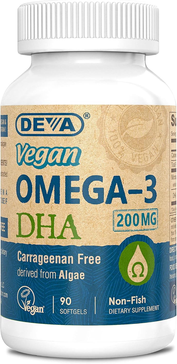 DEVA VEGAN VITAMINS DHA(ALGAE)200MG,VEGAN