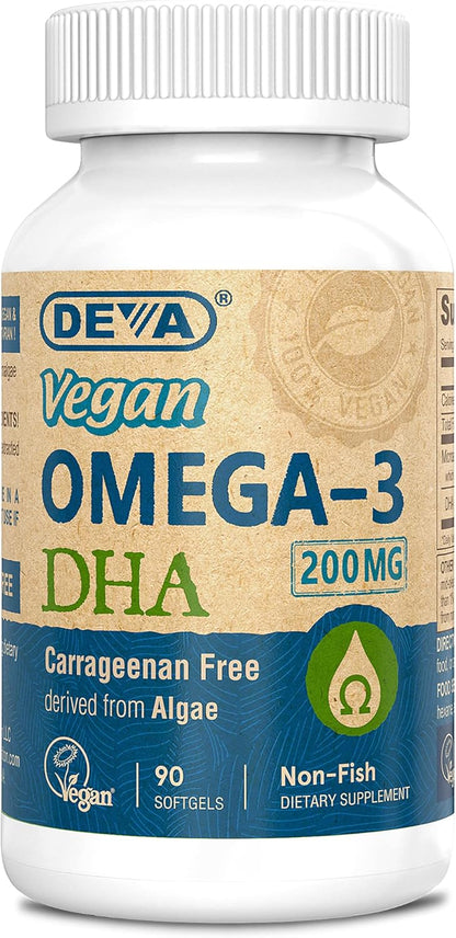 DEVA VEGAN VITAMINS DHA(ALGAE)200MG,VEGAN