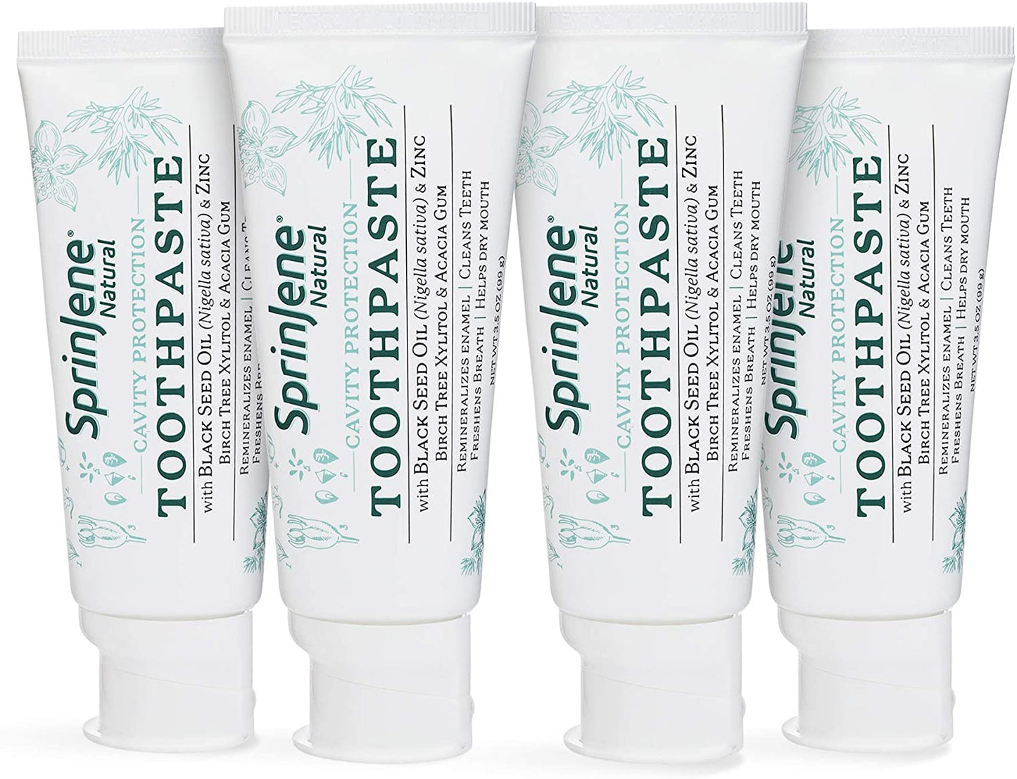 SPRINJENE NATURAL TOOTHPASTE,W/FLUORIDE