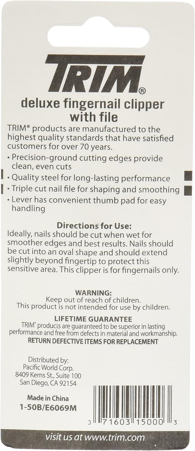 Trim Deluxe Fingernail Clipper With File