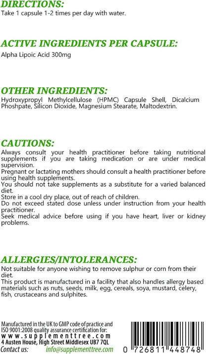 ALPHA LIPOIC ACID,300MG