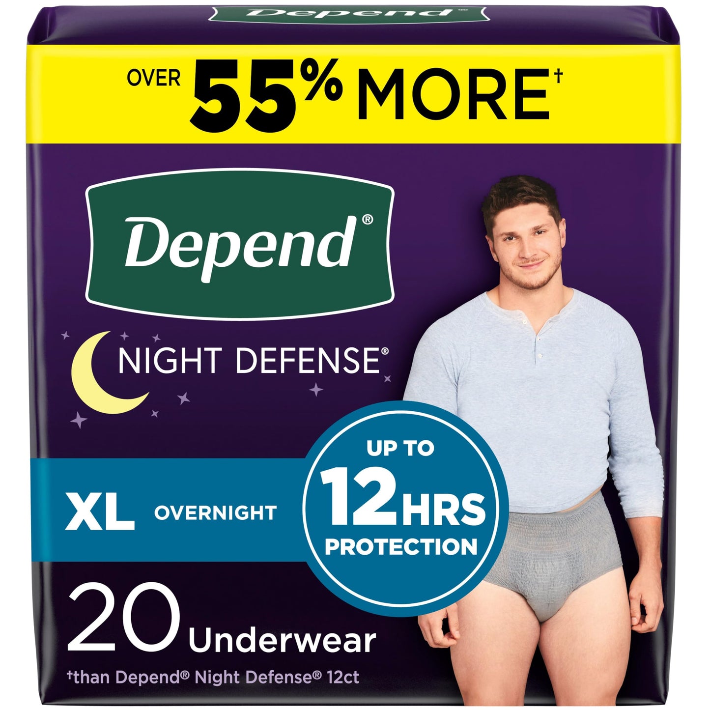 DEPEND UNDERWEAR MAX ABS S/MD MEN 2X19CT