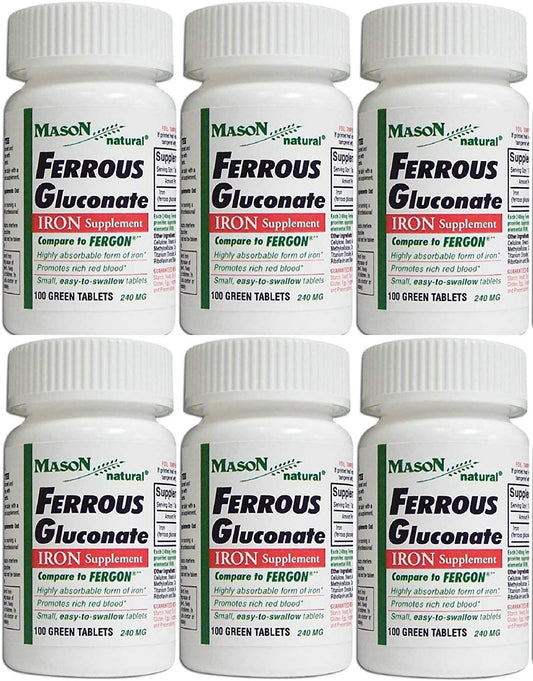 FERROUS GLUC 240MG TABLET 100CT MASON
