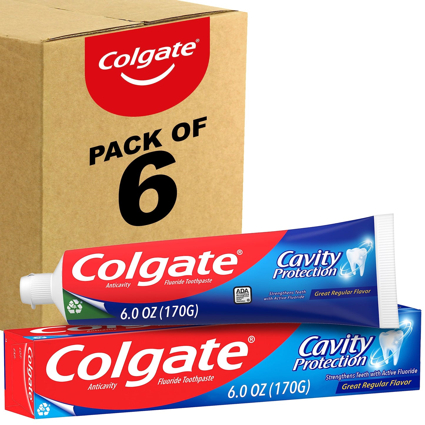 Colgate Cavity Protection Travel Toothpaste with Fluoride - Great Regular Flavor, 0.85 oz