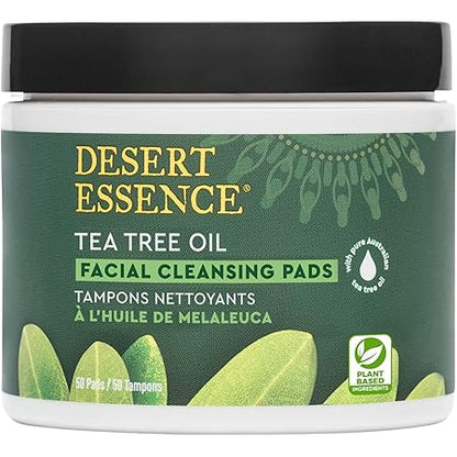 DESERT ESSENCE CLEANSING PADS,TEA TREE