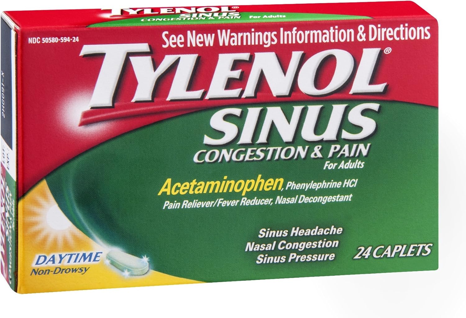 TYLENOL SINUS/HEADACHE DAY CAP 24CT