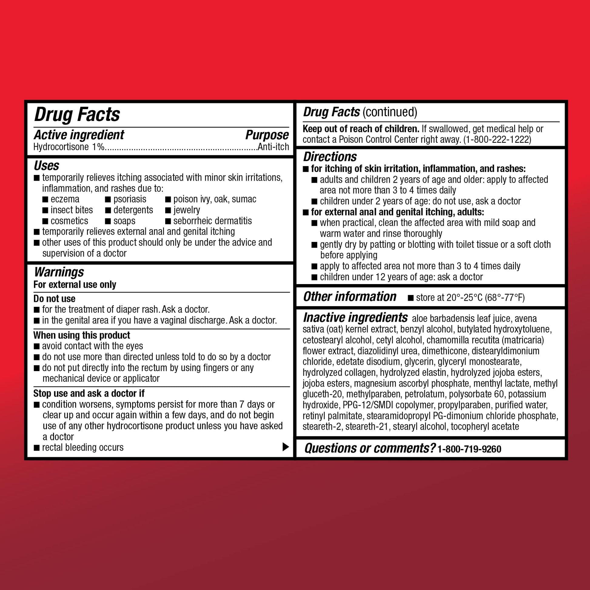HYDROCORTISONE 1% ANTI-ITCH CRM PKT 144