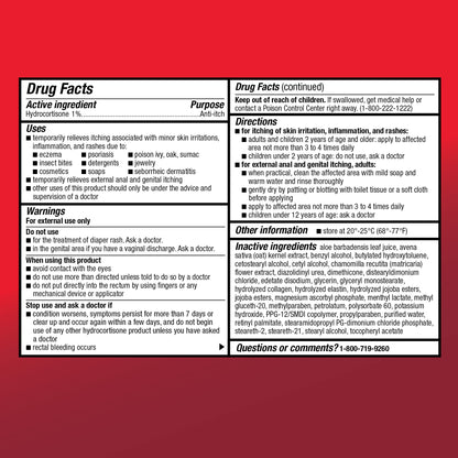 HYDROCORTISONE 1% ANTI-ITCH CRM PKT 144