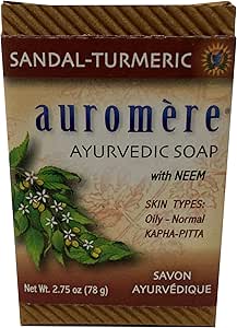 AUROMERE BAR SOAP,SANDLWD TURMERIC