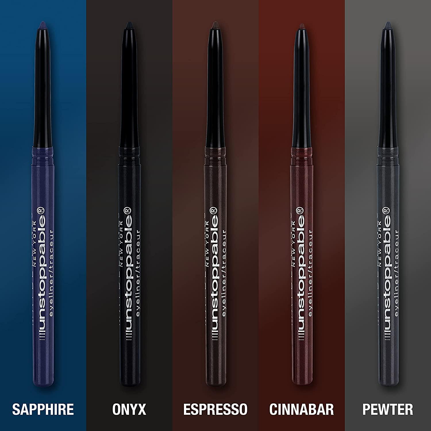 MAYBELLINE New York Unstoppable Mechanical Eyeliner Pencil, Cinnabar, 0.01 oz