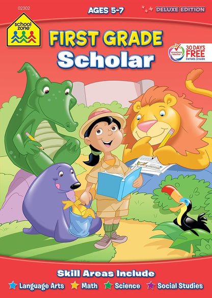 School Zone My First Crosswords Grades 1-2 Workbook