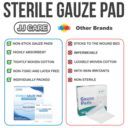 JJ GAUZE MIRASORB 4X4IN GAUZE 50CT