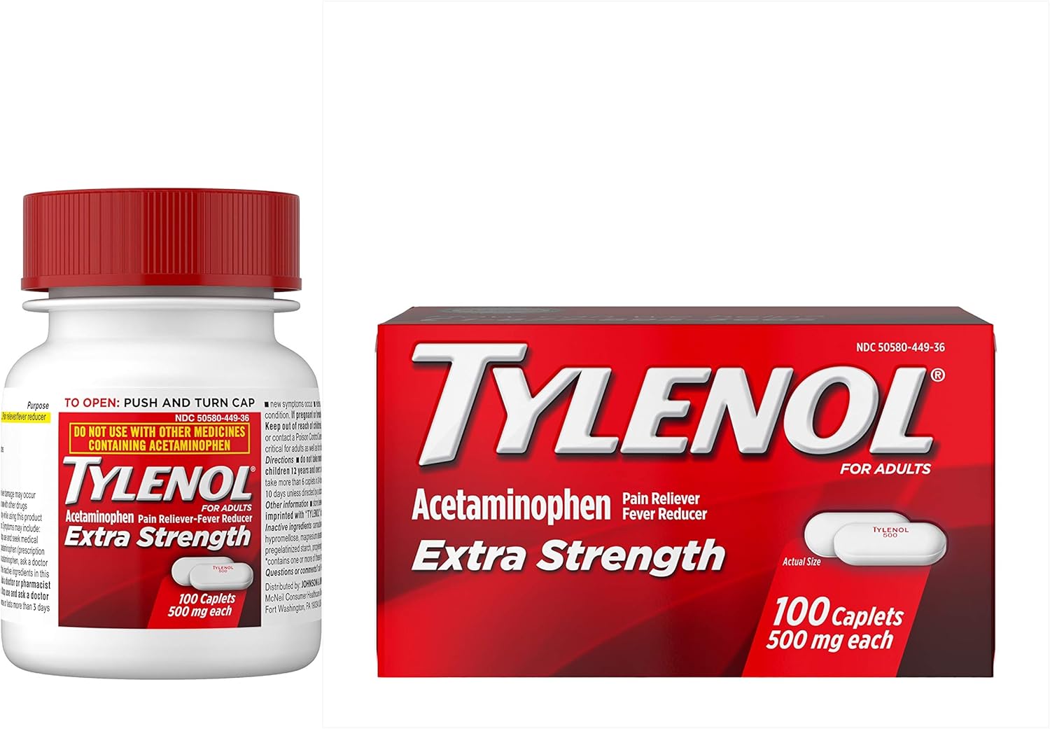 ACETAMINOPHEN TB 500MG 100 ES
