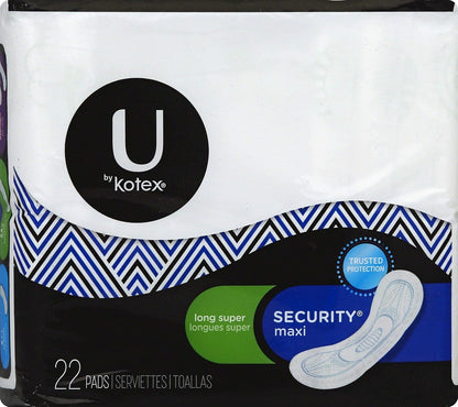 U BY KOTEX MAXI PA 22 LONG SUPER