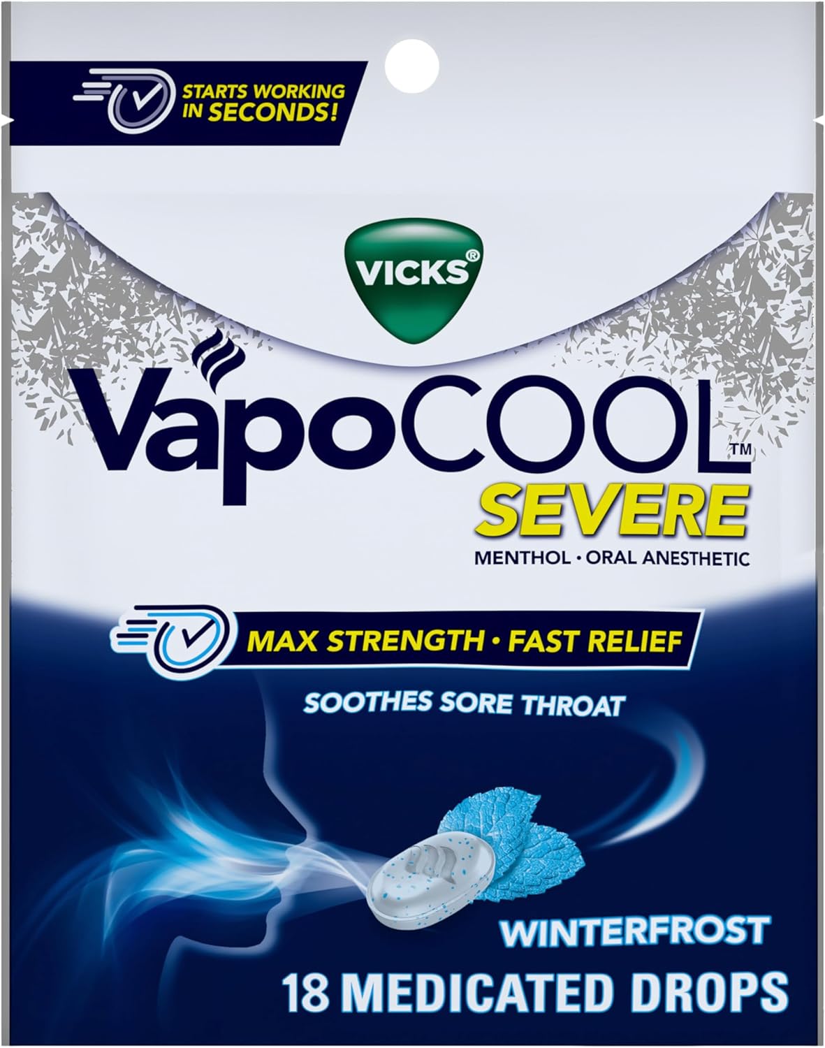 VICKS VAPOCOOL SVR DRP MENTHOL BAG 18CT