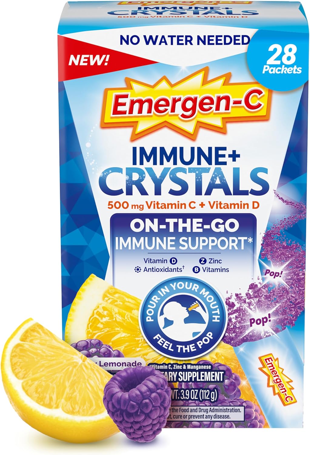 EMERGEN-C IMMUNE+ W/VIT D CITRUS 30CT