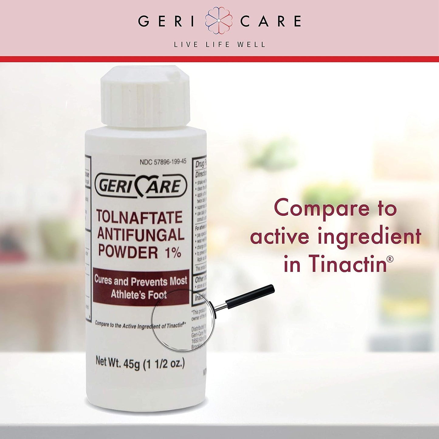 TOLNAFTATE ANTIFUNGAL 1% PWD 45GM GERI