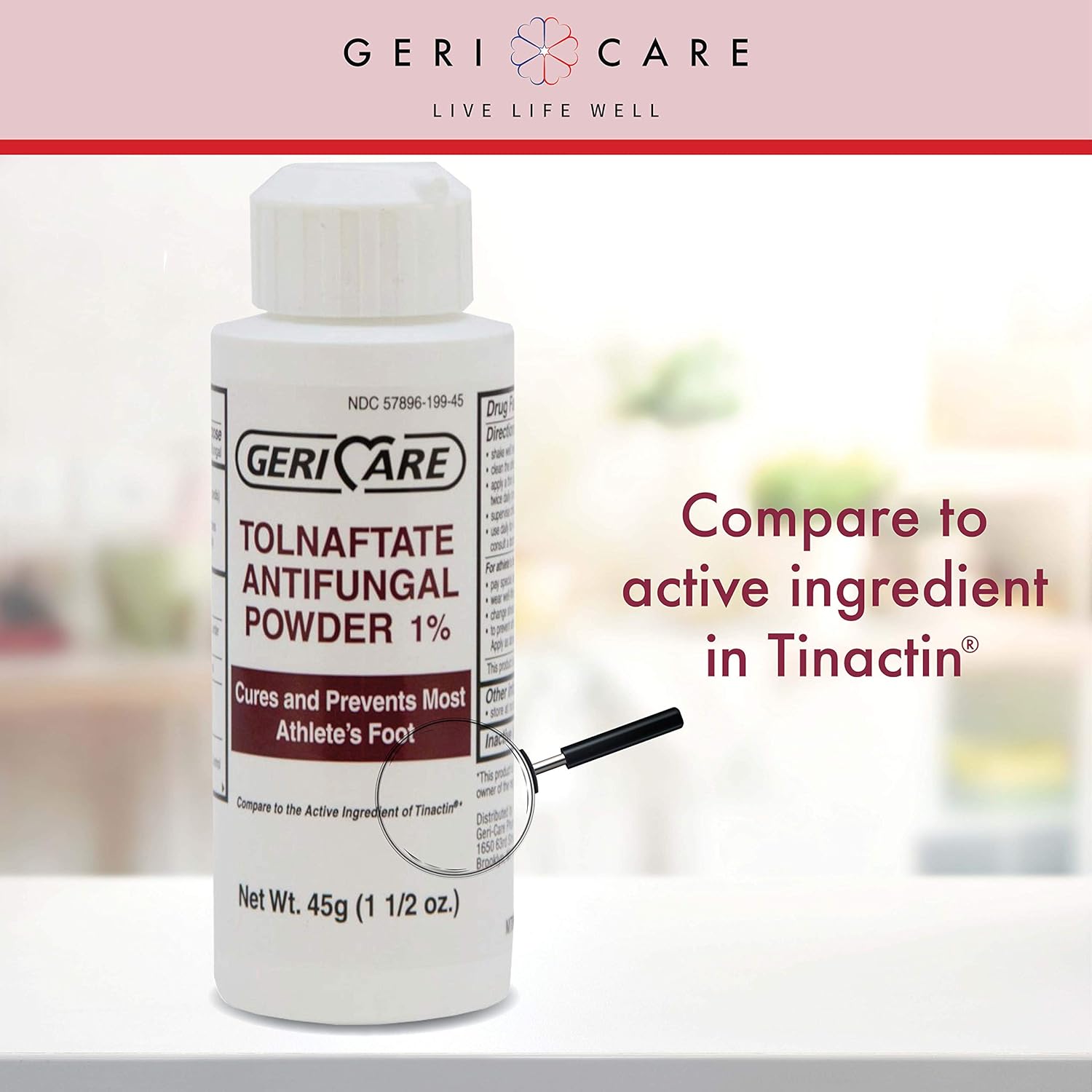 TOLNAFTATE ANTIFUNGAL 1% PWD 45GM GERI