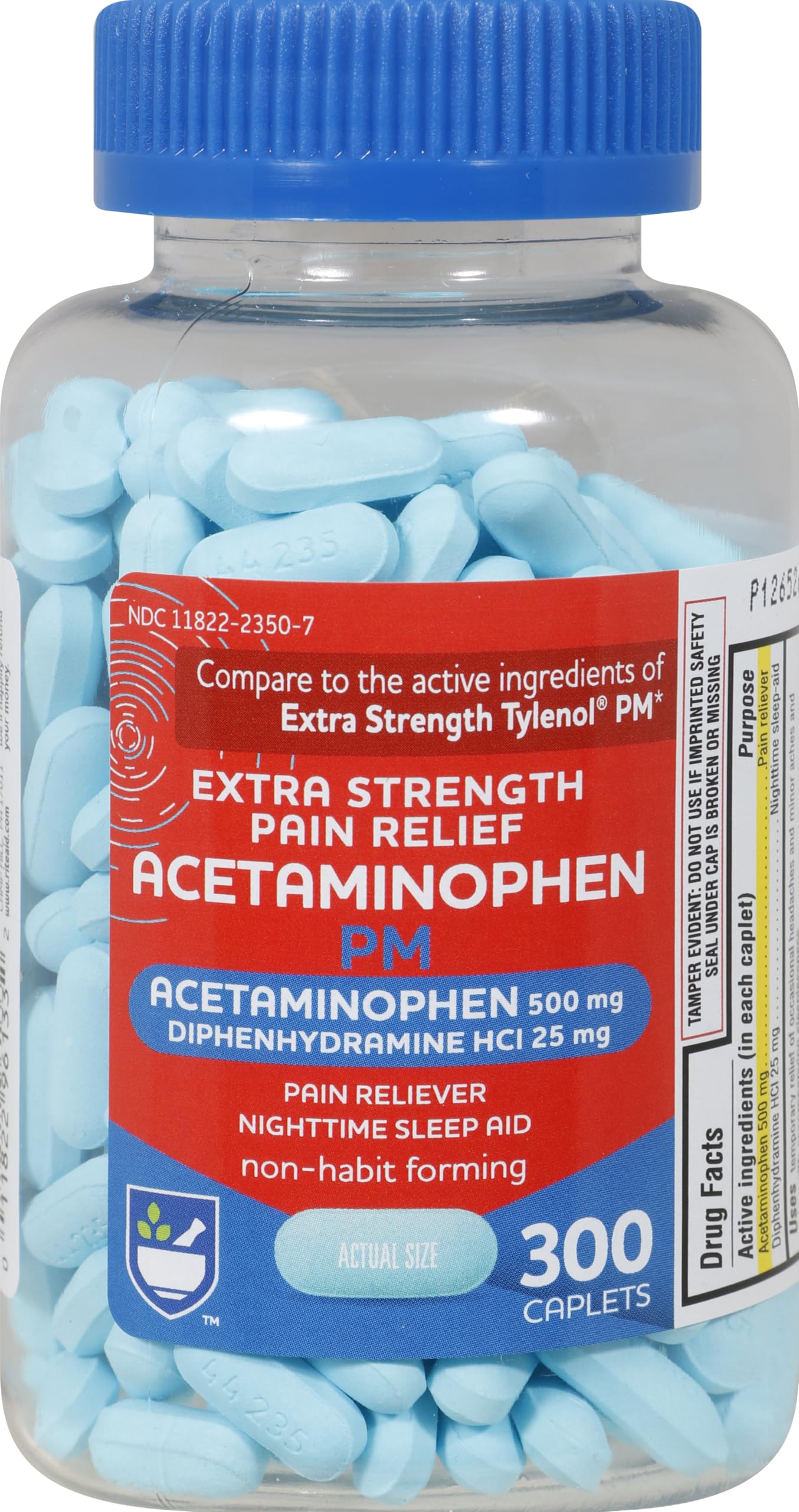 ACETAMINOPHEN 500MG CAPLET 100CT
