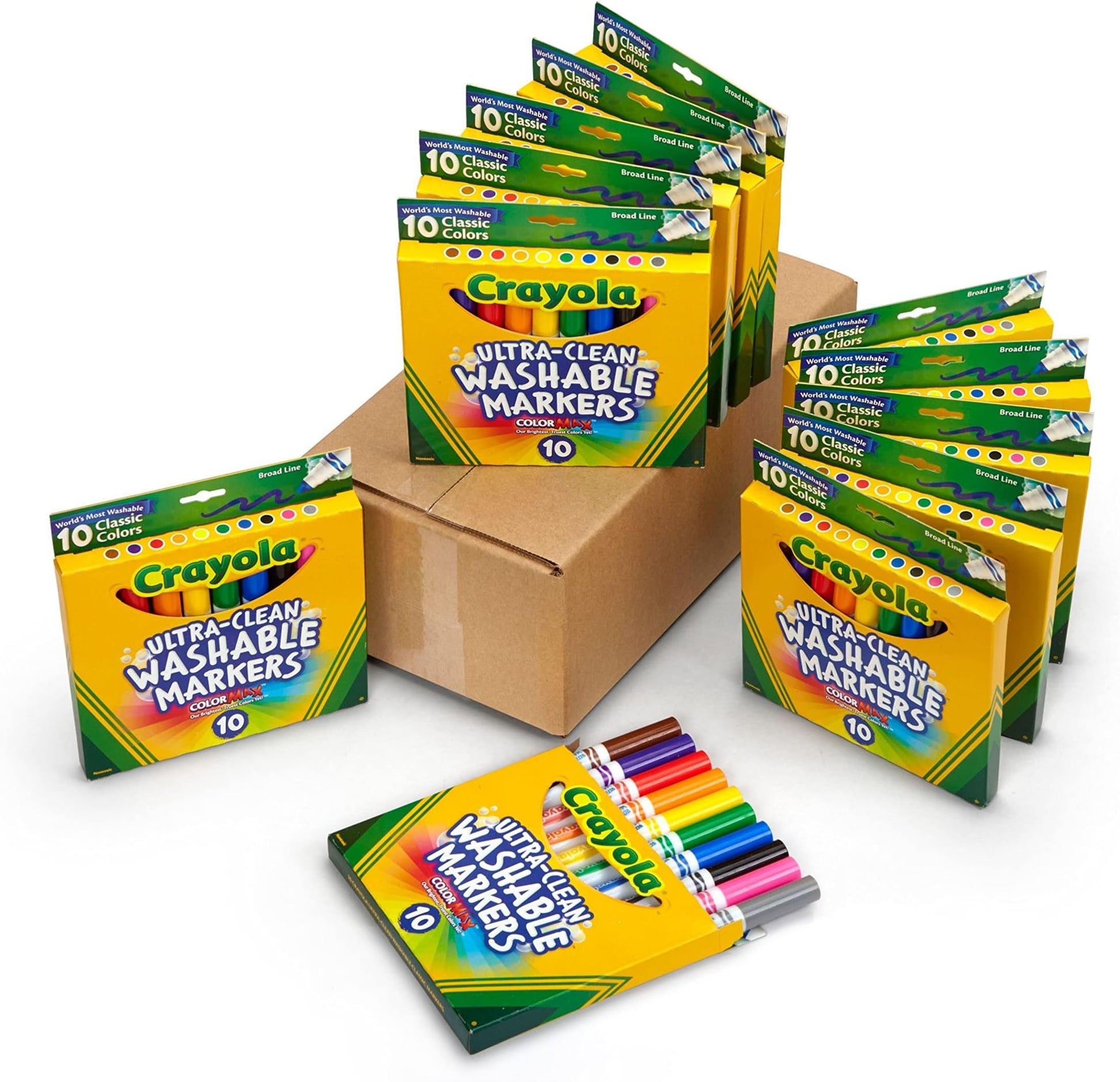 CRAYOLA MARKERS 8 WASHBL BDL