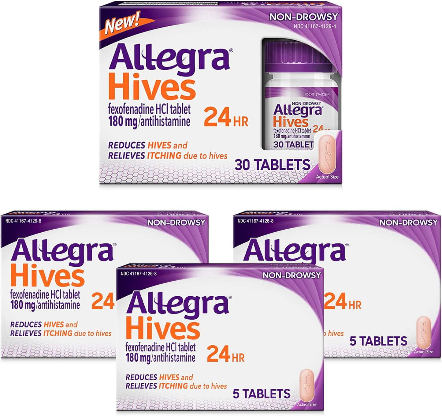ALLEGRA HIVES 24H TB 180MG 30 ND