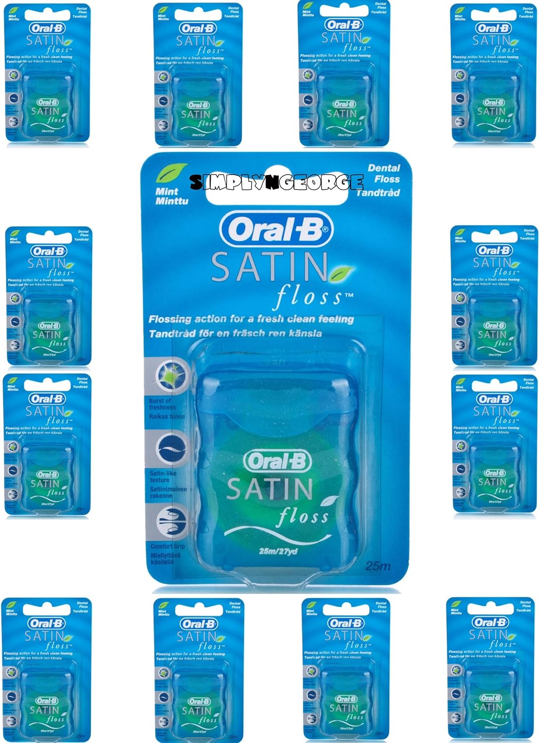 ORAL B FLOSS SATIN MINT 55YD