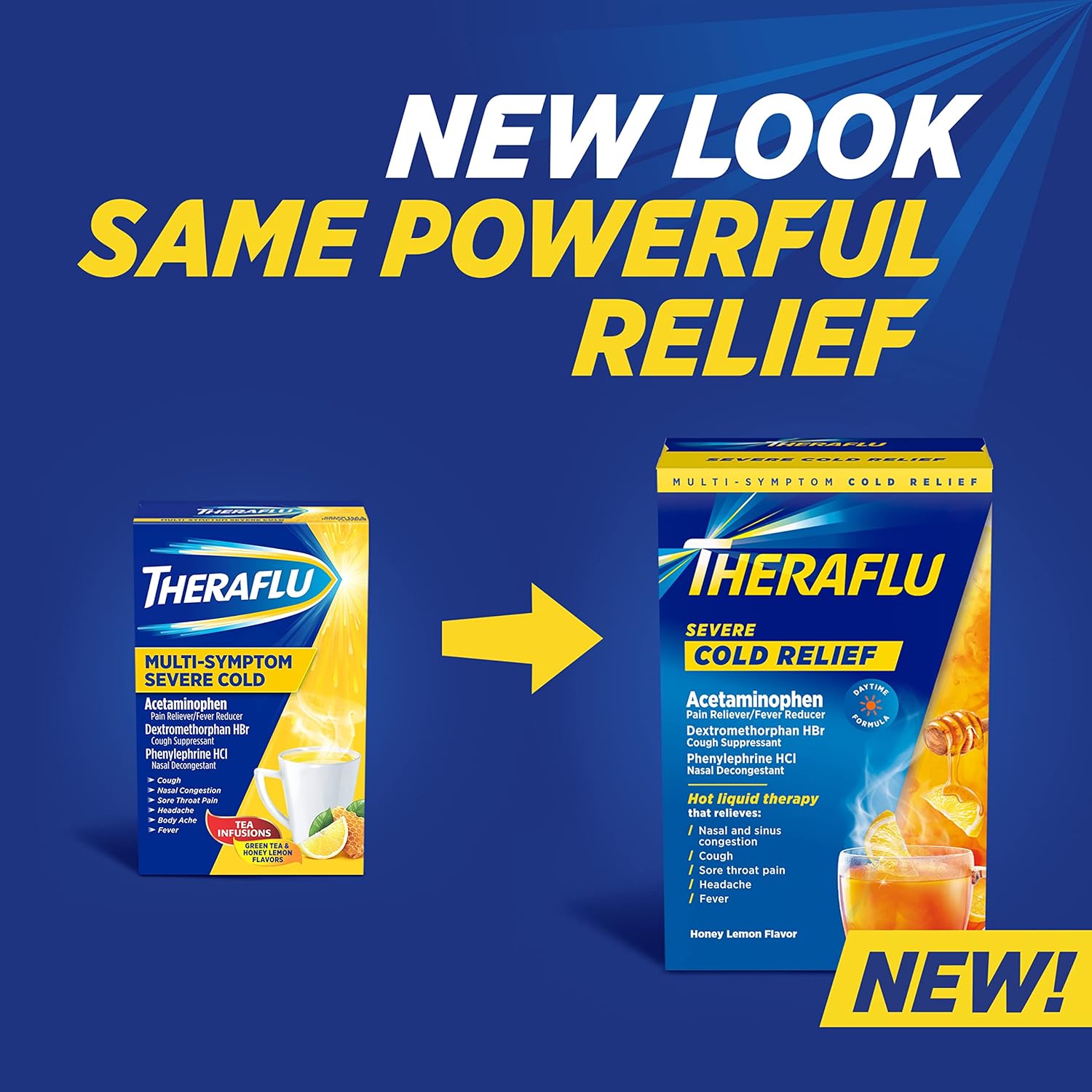 THERAFLU SEVR COLD RLF HONEY LEMON PKT 6