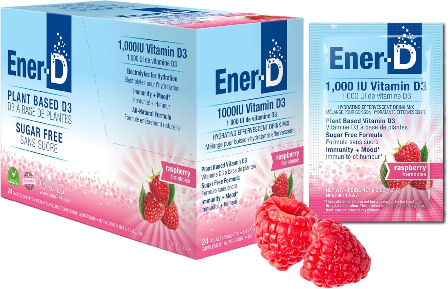 ENER-D ENER-D,DRINK MIX D3 RASP