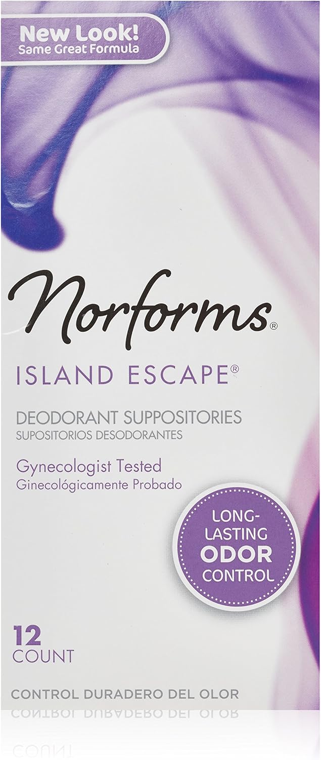 Norforms Suppositories Island Escape 12 Count