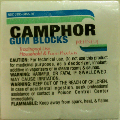 CAMPHOR GUM BLOCKS 16X1OZ HUMCO