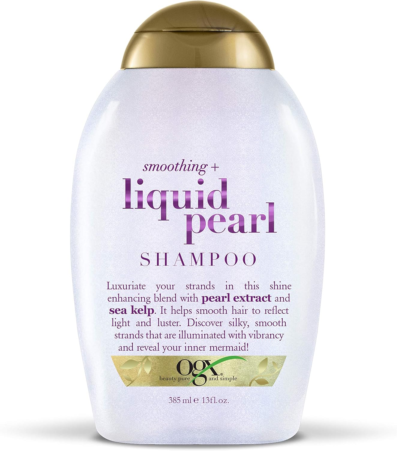 OGX SMTH/LIQ PEARL SHAMPOO 13OZ