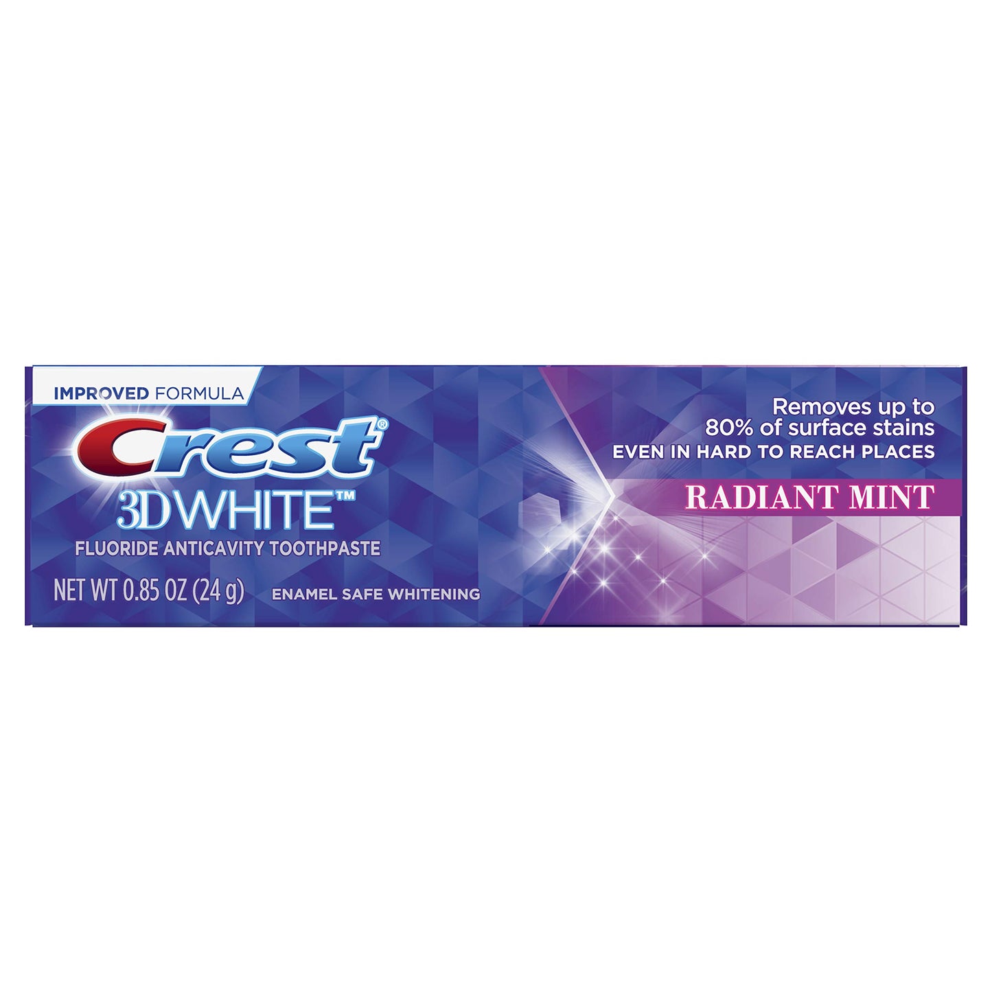 Crest 3D White Vivid Fluoride Anticavity Toothpaste - Radiant Mint, 0.85 oz
