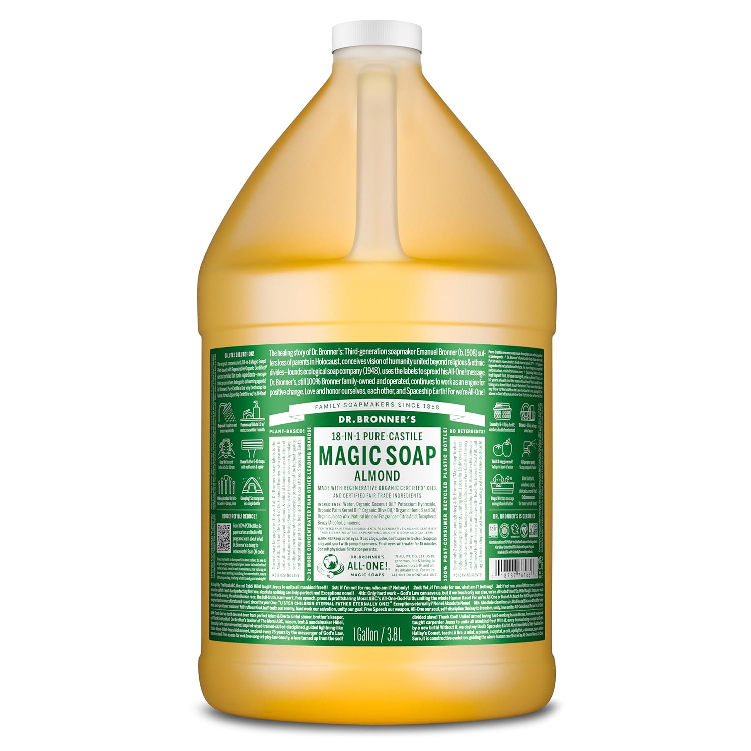 DR. BRONNER'S Magic Pure Castile Liquid Soap - Almond, 2 oz