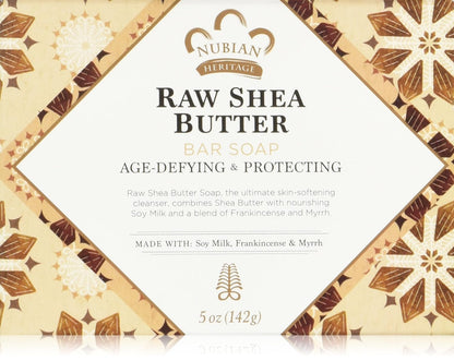 NUBIAN HERITAGE BAR SOAP,RAW SHEA & MYRRH