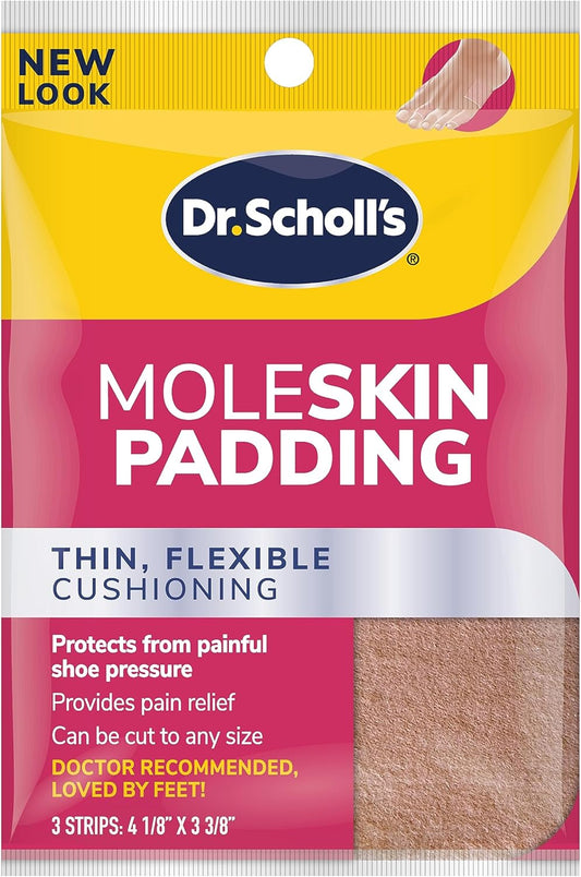 DR SCHOLLS MOLESKIN PADDING STRIPS 3CT