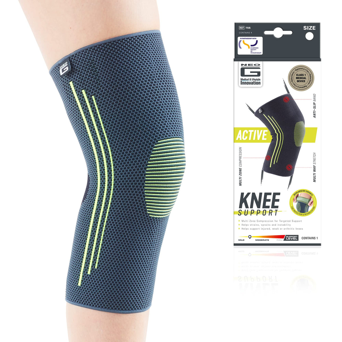 NEO G SPEC KNEE HIGH ANTI-EMBO M 18MMHG