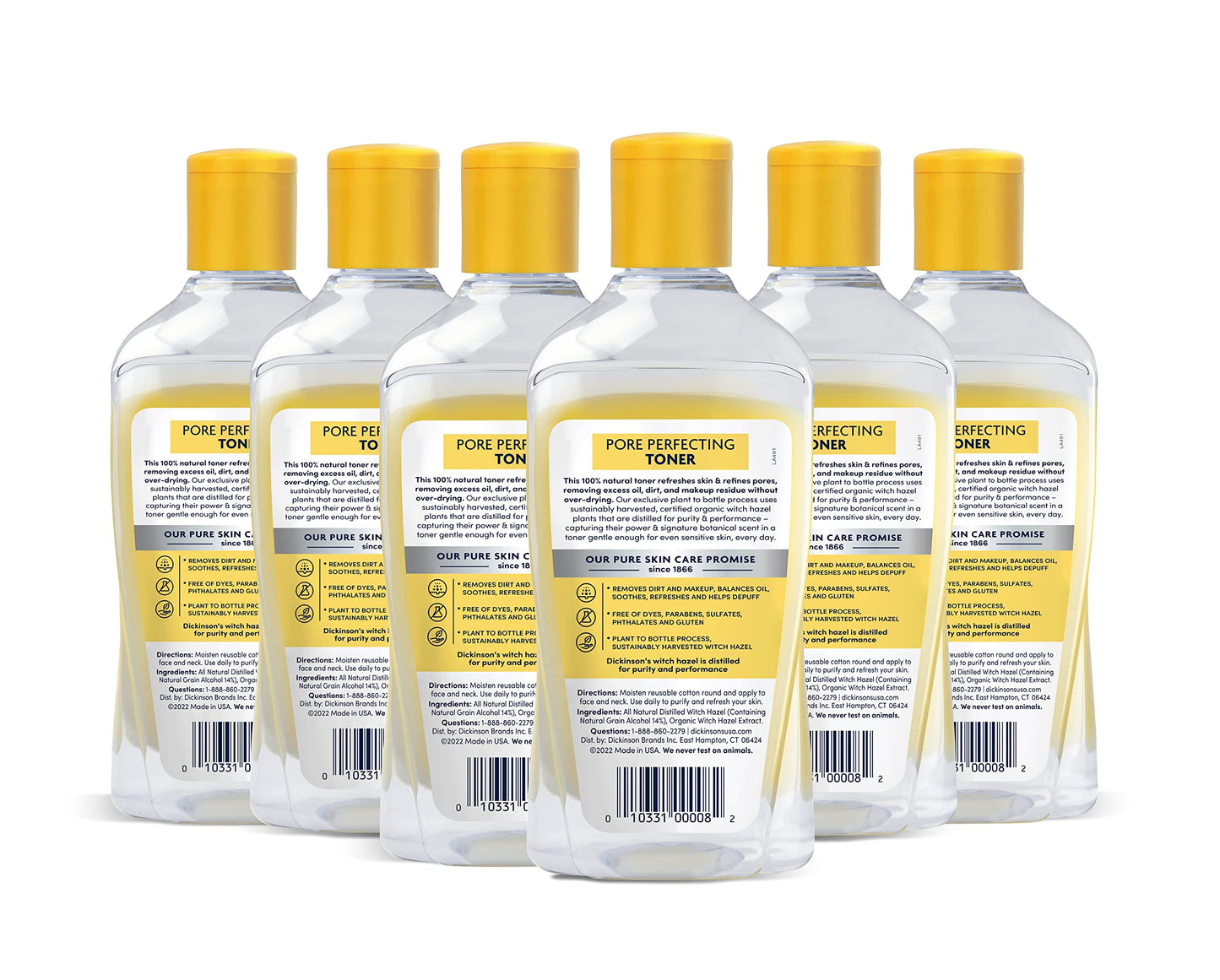 DL DICKINSONS TONER/CLOTHS 10PC CU